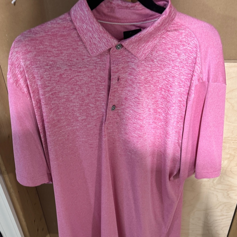 Greg Norman Collection Heathered Pink Polo